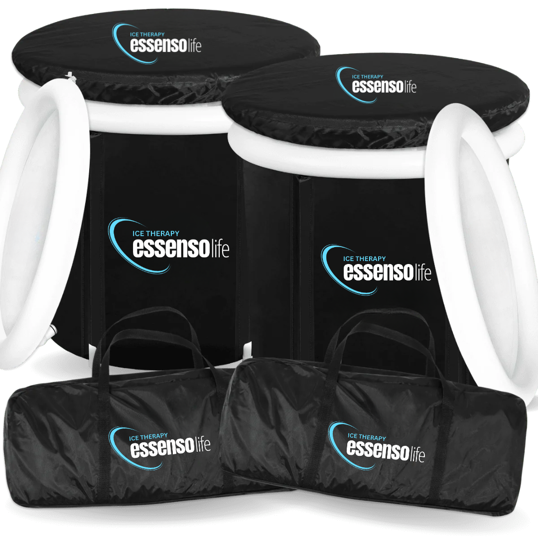 Essensolife portable Ice bath tub with lid-White Ring