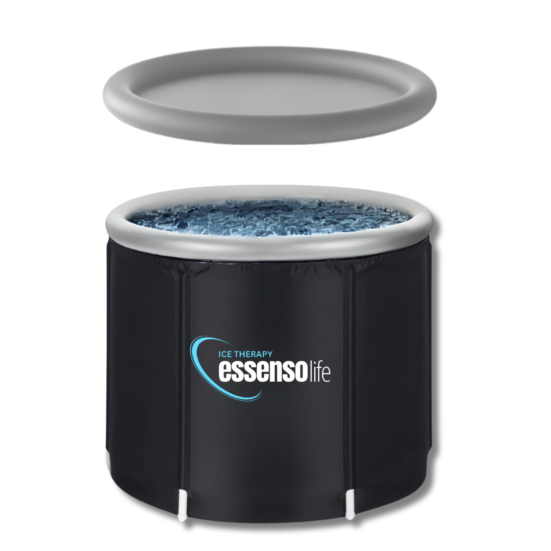 Essensolife portable Ice bath tub with lid-White Ring